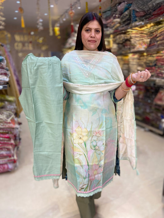 PURE CREPE DESIGNER SUIT