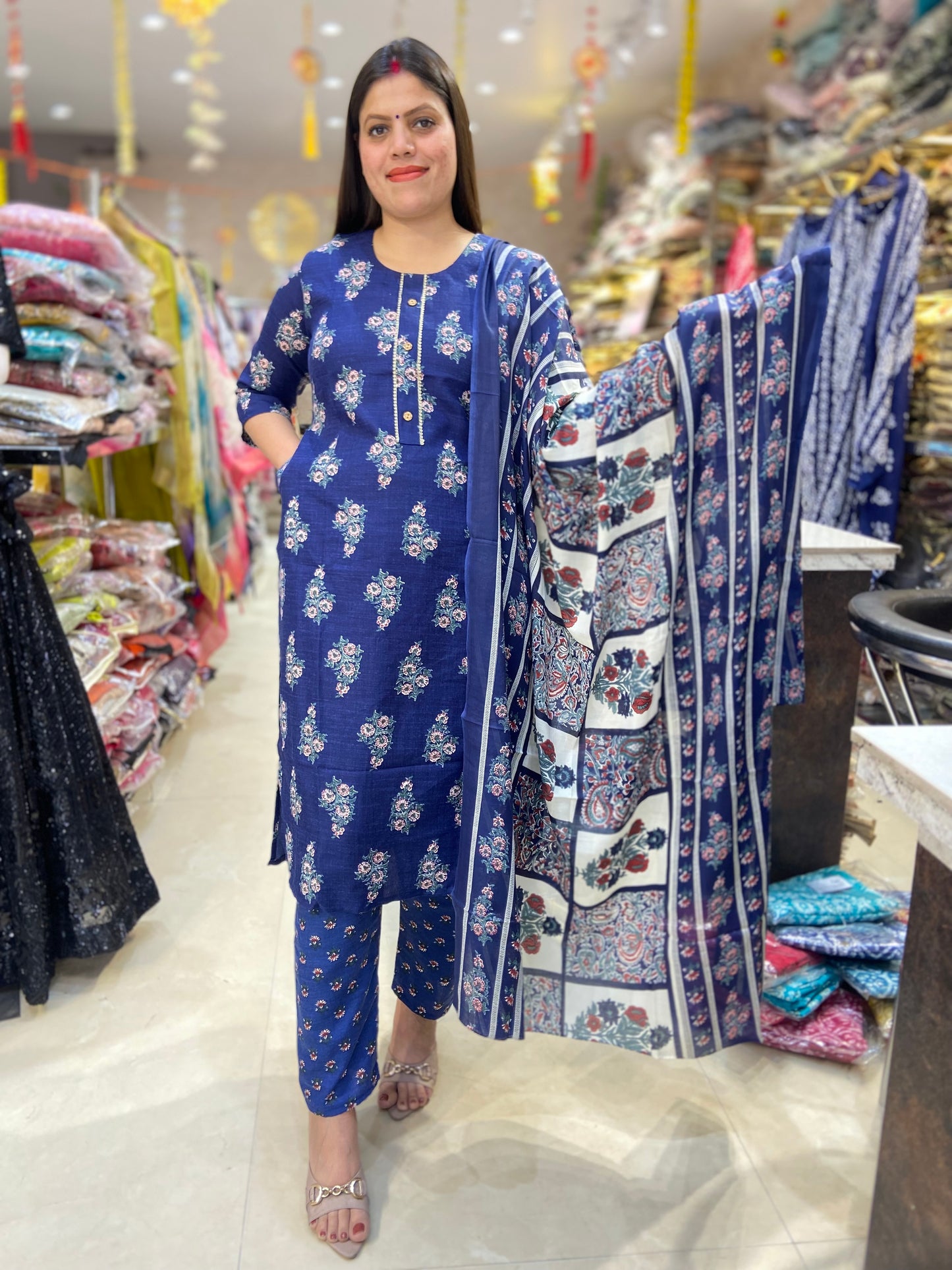 AJRAK PRINT SUIT(Q37L0006)