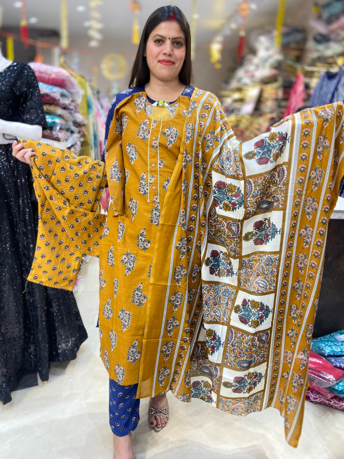 AJRAK PRINT SUIT(Q37L0006)