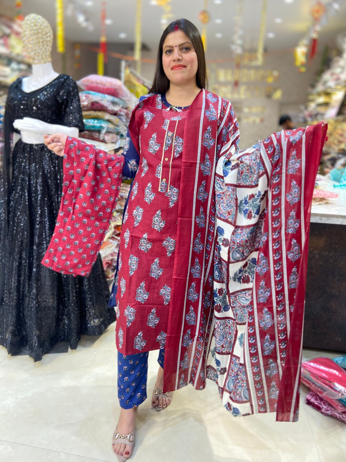 AJRAK PRINT SUIT(Q37L0006)