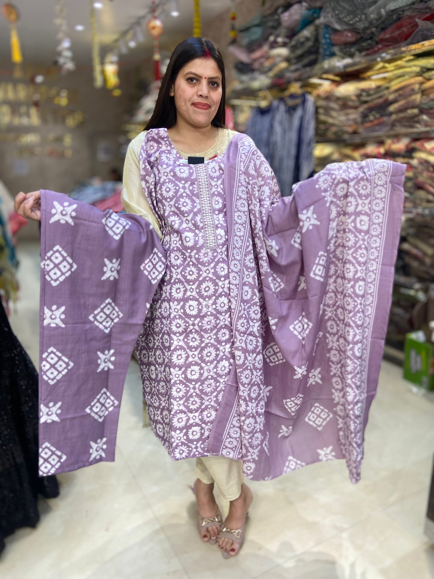 BATIK PRINT PLUS SIZE SUIT(ARTICAL NO-3)