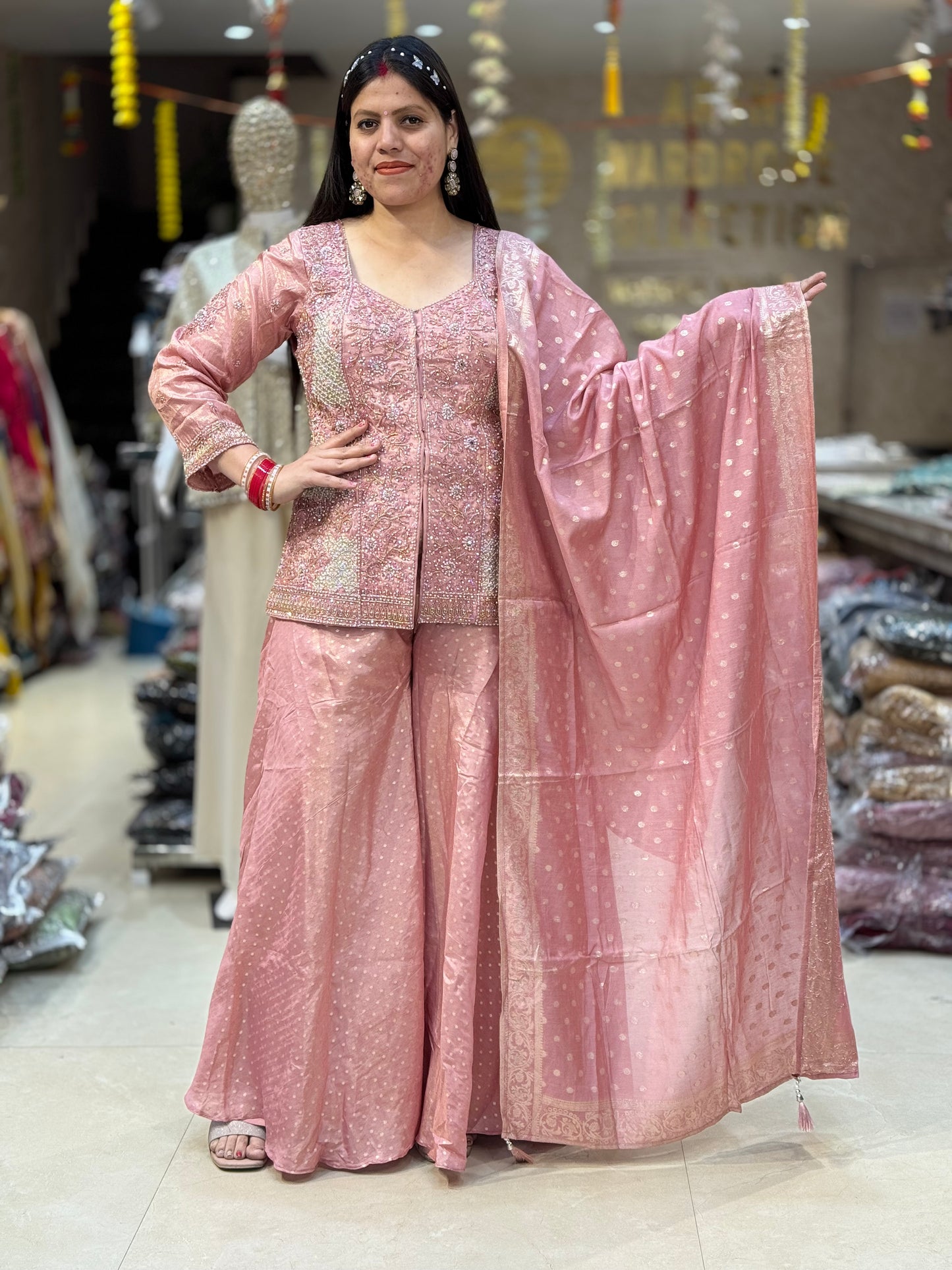 PARTY WEAR FUL TILLA WORK BROKET JAFFA