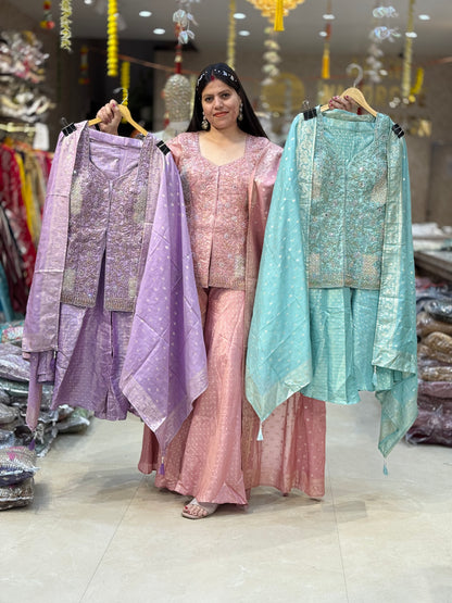 PARTY WEAR FUL TILLA WORK BROKET JAFFA