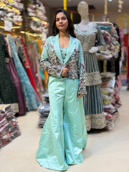 PARTY WEAR 3PC BLAZER DRESS