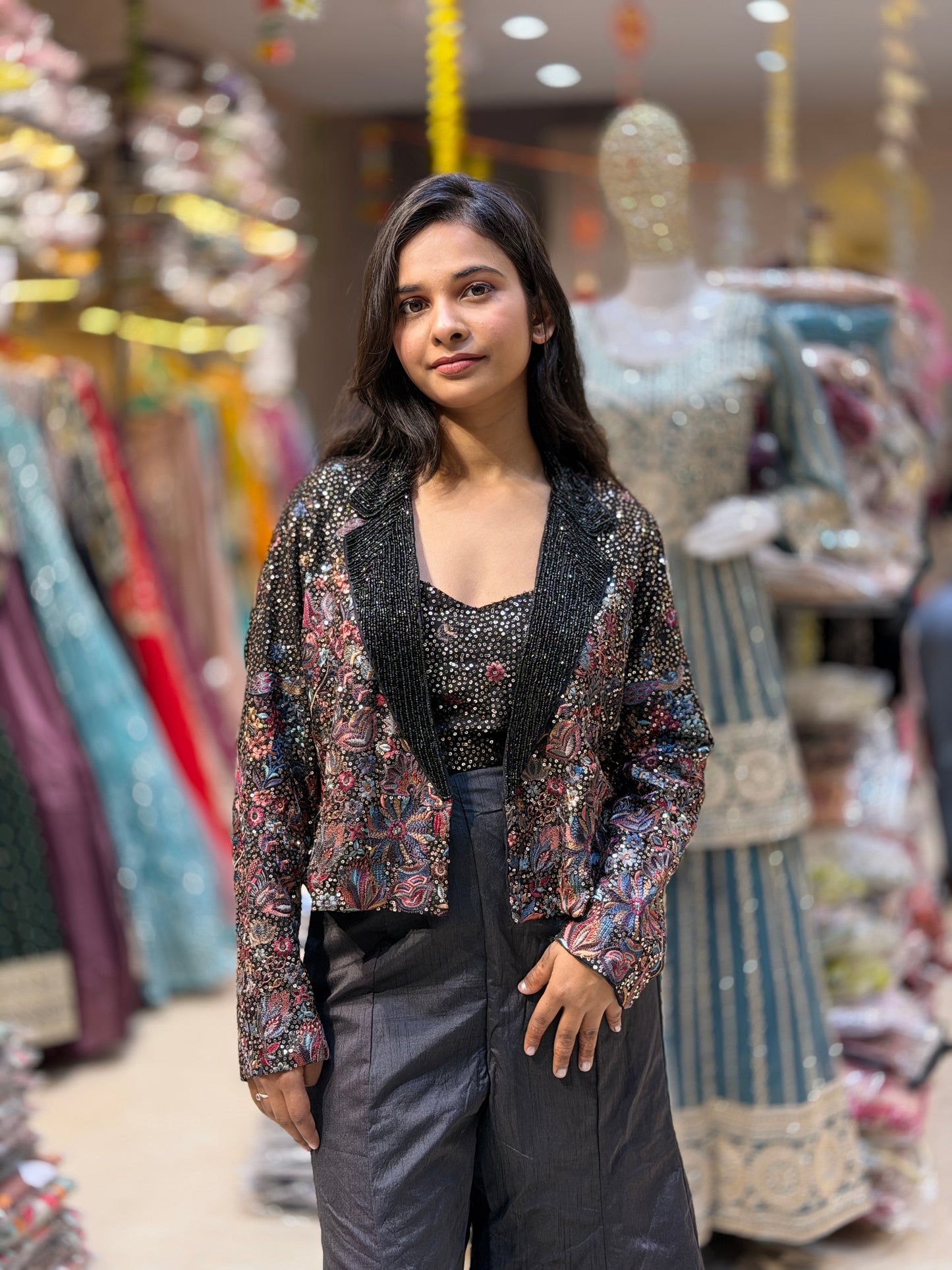 PARTY WEAR 3PC BLAZER DRESS