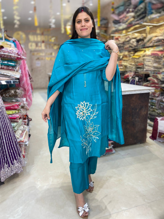 BEAUTIFUL PURE COTTON TILLA AND SIPI WORK SUIT