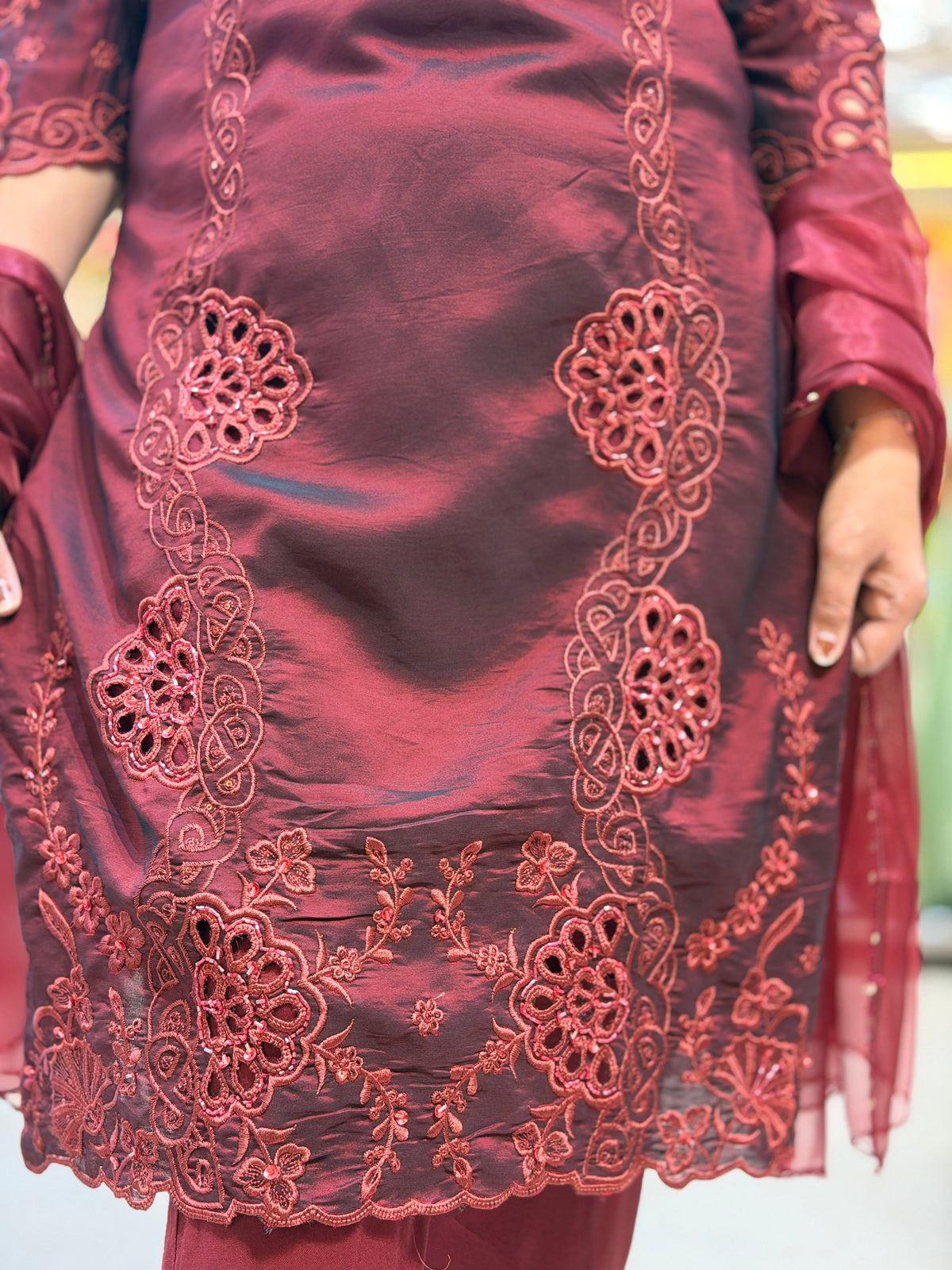 Pure Silk Party Wear Article For Sargi and  Karwachauth