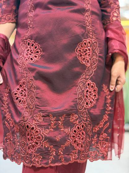 Pure Silk Party Wear Article For Sargi and  Karwachauth