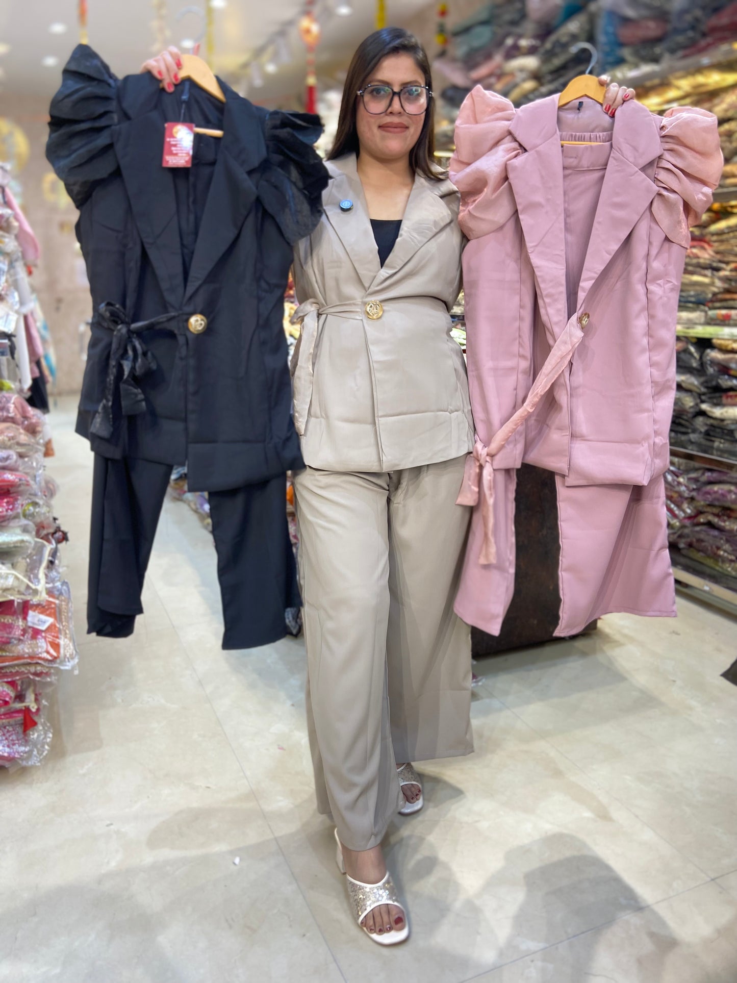 BEAUTIFUL DESIGN TRENDING OFFICE WEAR CORDSET