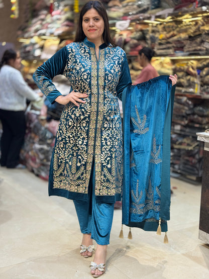 PREMIUM VELVET BEAUTIFUL DESIGN PARTY WEAR SUIT