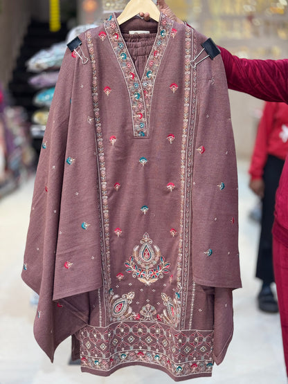 DAFFODIL WOLLEN EMBROIDRY SUIT