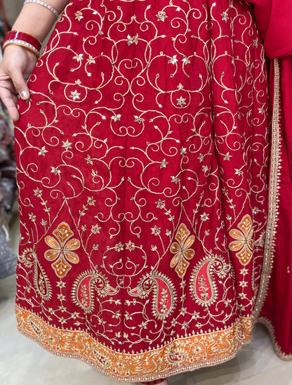 WEDDING WEAR FULL SIPI AND TILLA WORK SUIT