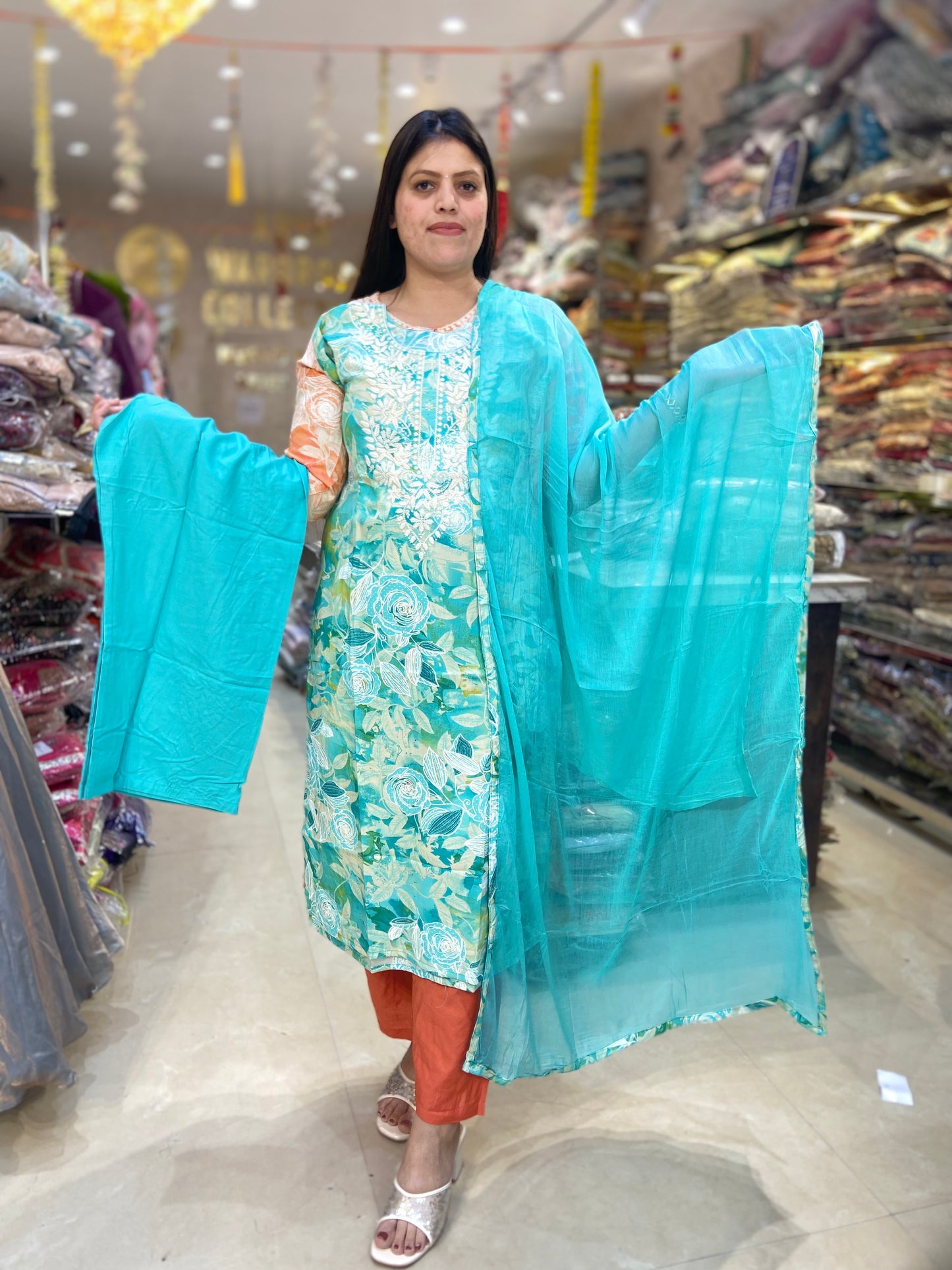 SUMMER WEAR LAKHNAVI SUIT