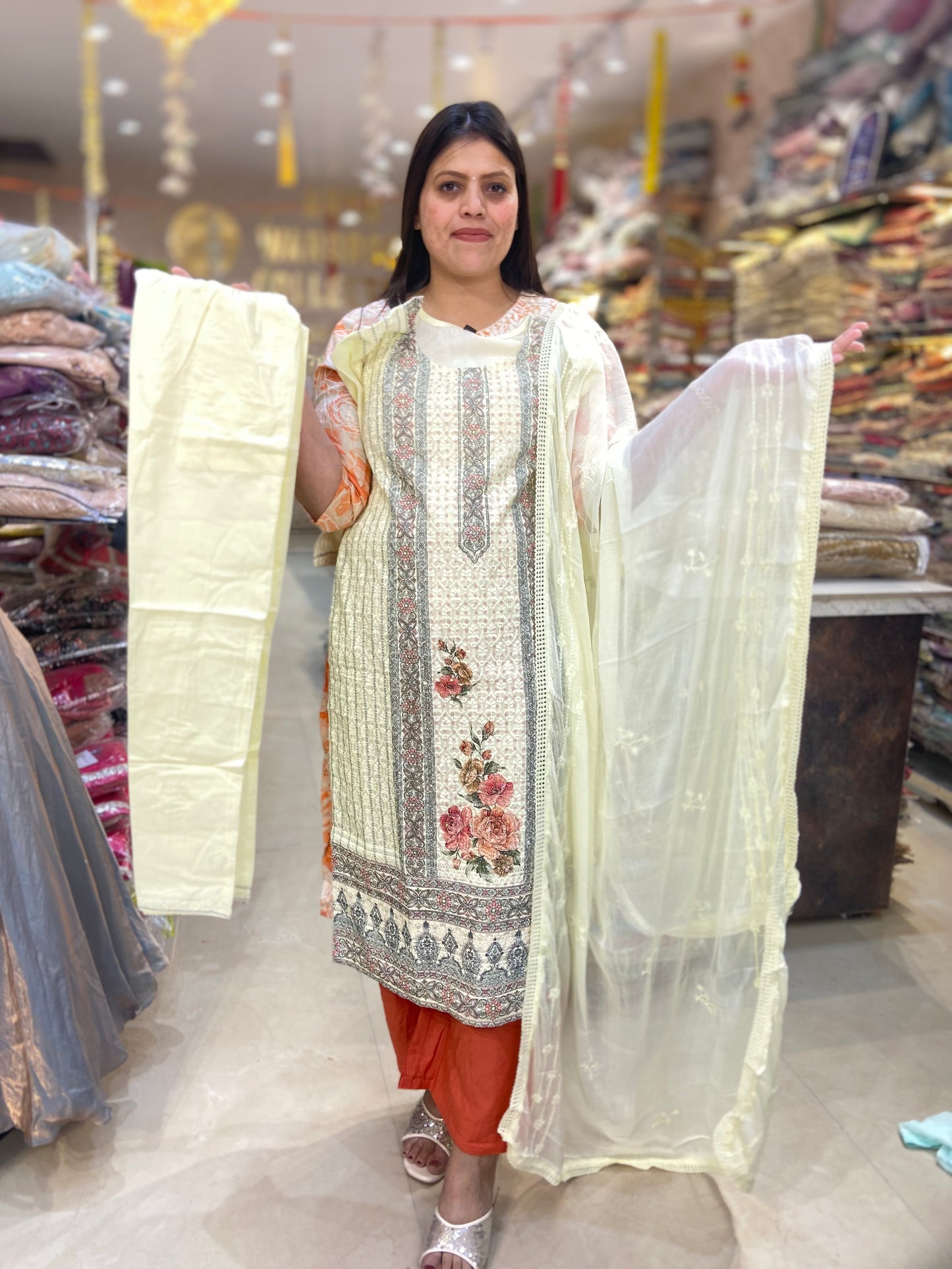 PURE COTTON CHIKEN DESIGN SUIT