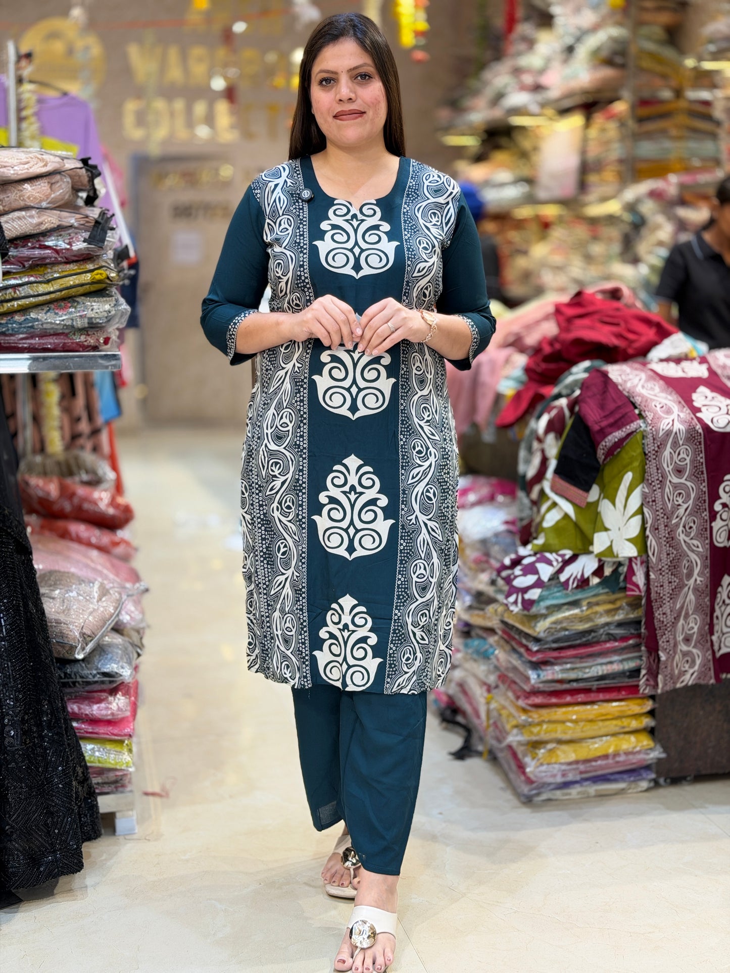 PURE COTTON BEAUTIFUL DESIGN LONG LENGTH CORDSET