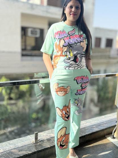 Tom and Jerry Print Cordset