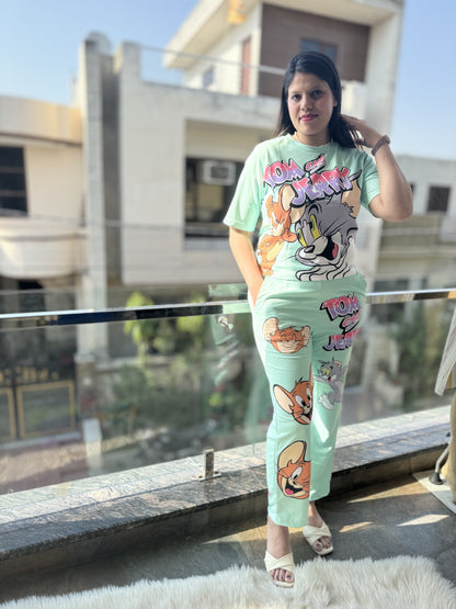 Tom and Jerry Print Cordset