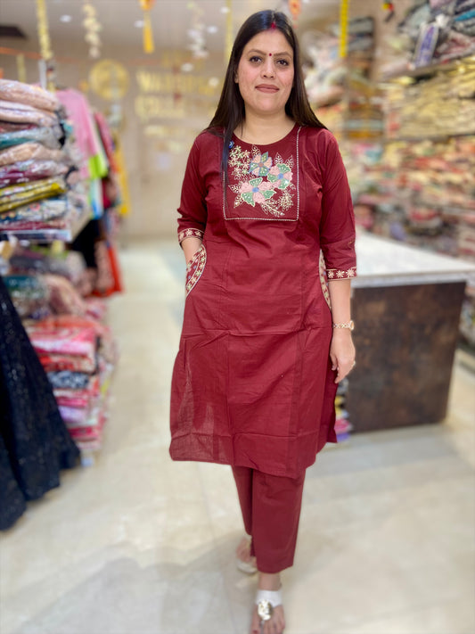 PURE DABU COTTON WITH POKET CORDSET