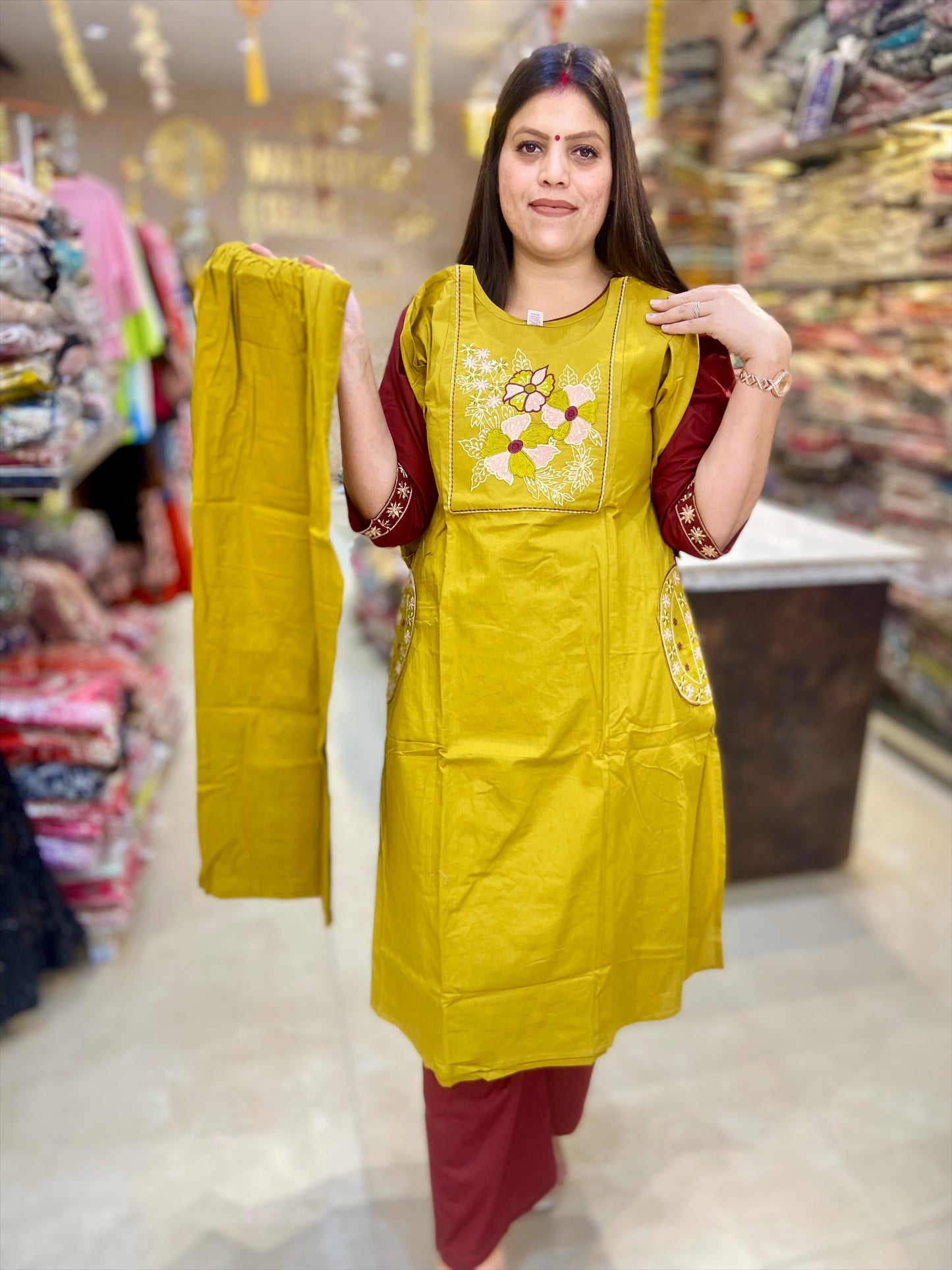 PURE DABU COTTON WITH POKET CORDSET