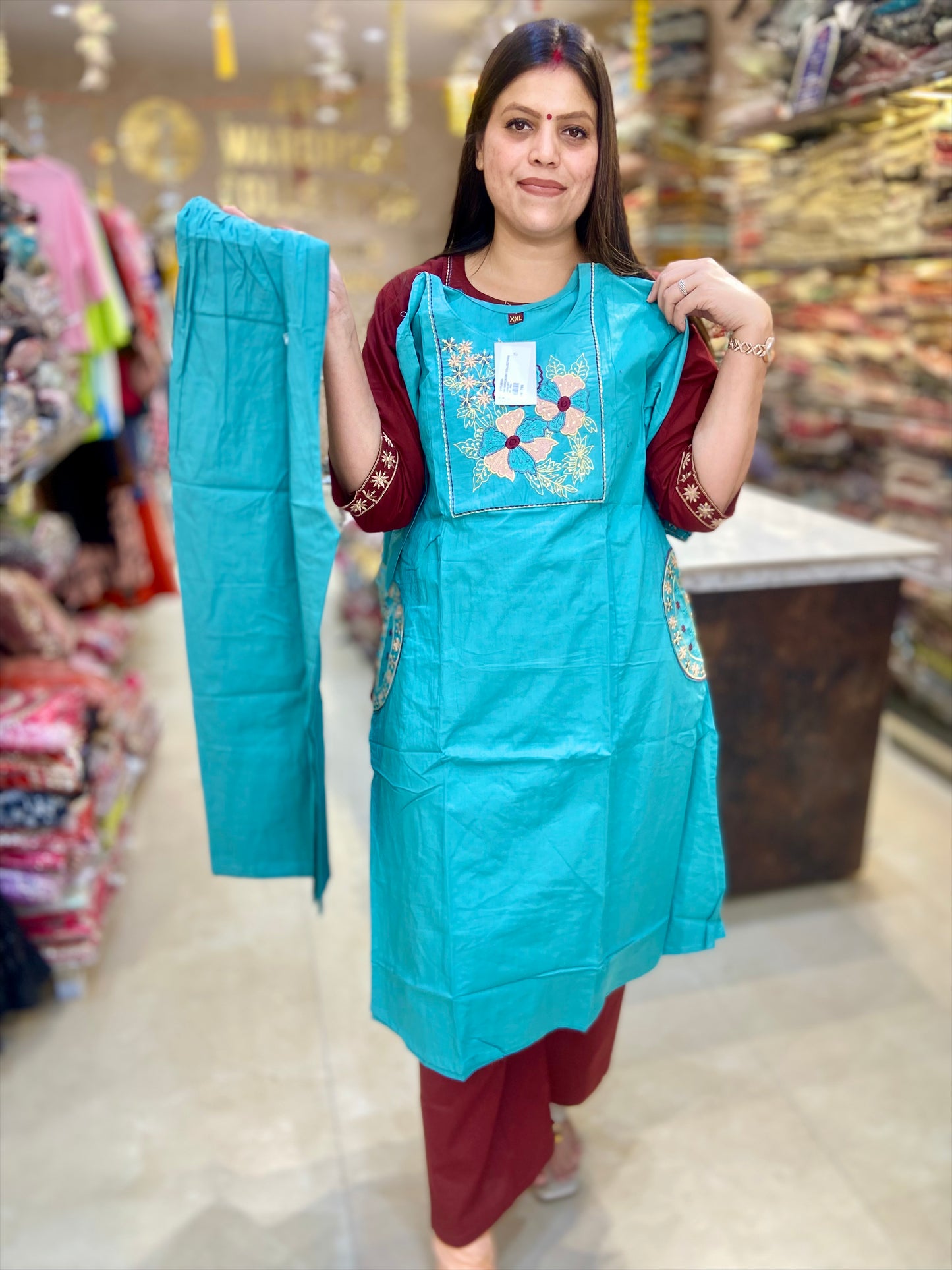 PURE DABU COTTON WITH POKET CORDSET