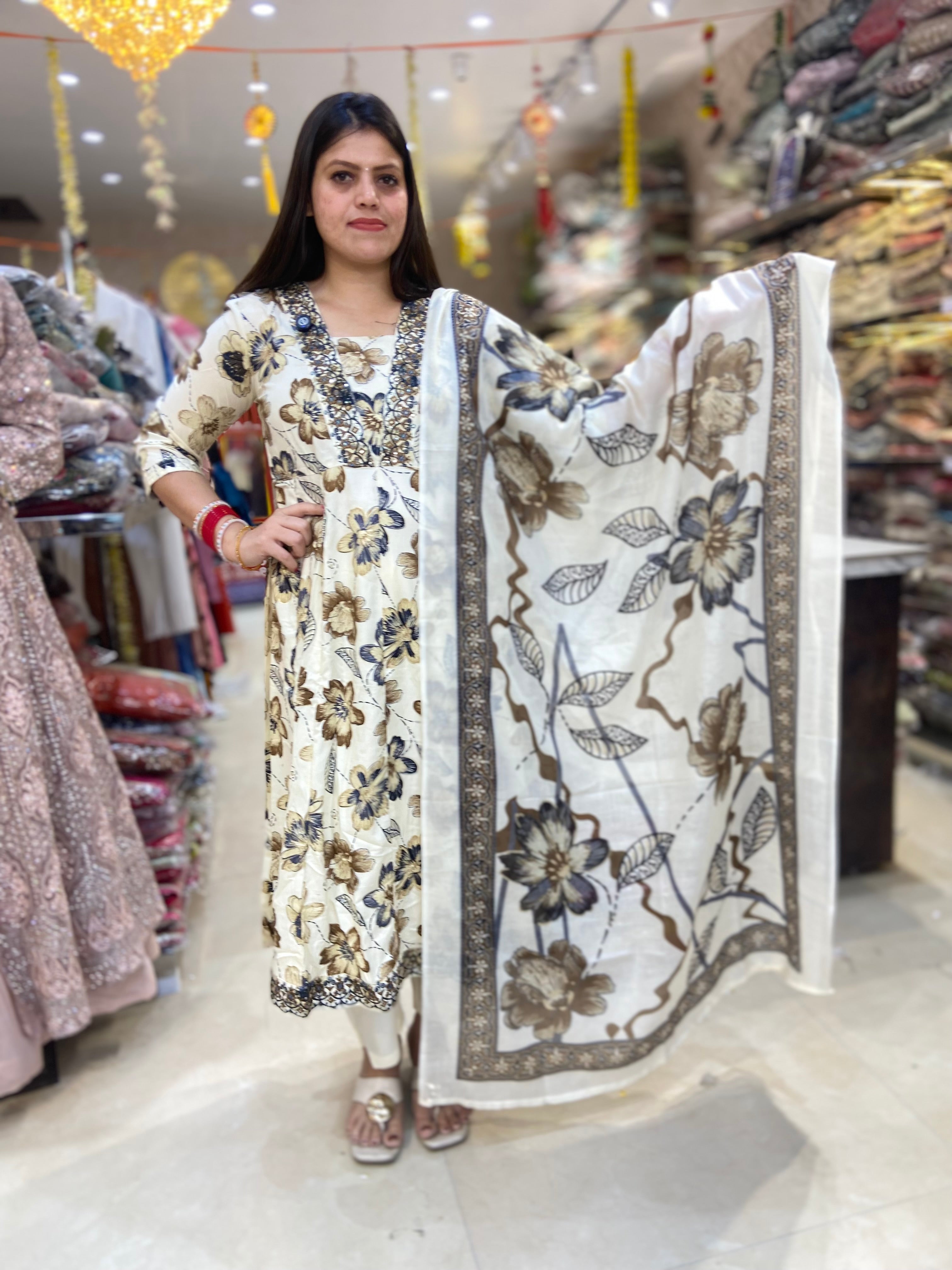 PURE MALL COTTON PAKISTANI DESIGN ANARKALI – Arsh Wardrobe Collection