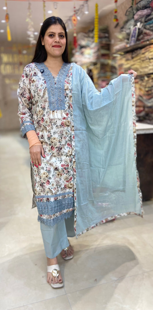 PURE MAL COTTON PAKISTANI DESIGNER SUIT