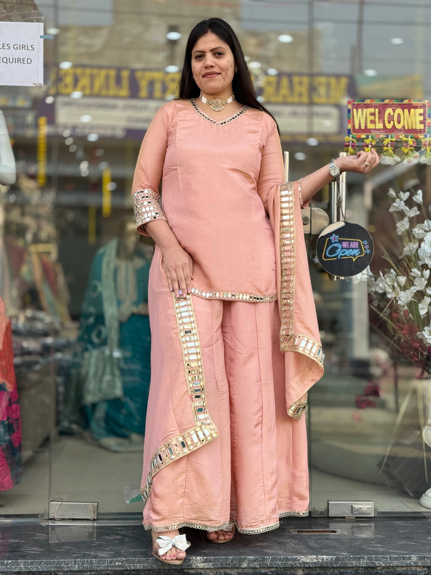 ORIGNAL MIRROR WORK DESIGNER SUIT