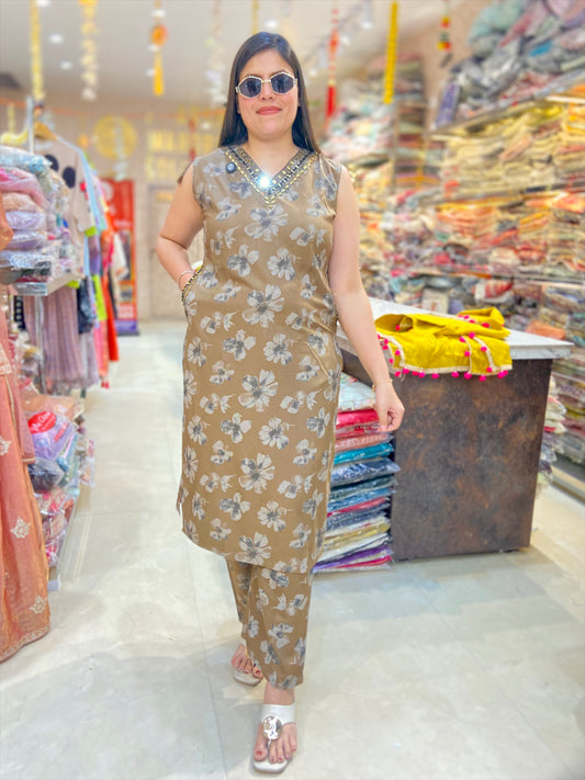 PURE MALL COTTON POCKET DESIGN CORDSET(DESIGN NO-2)