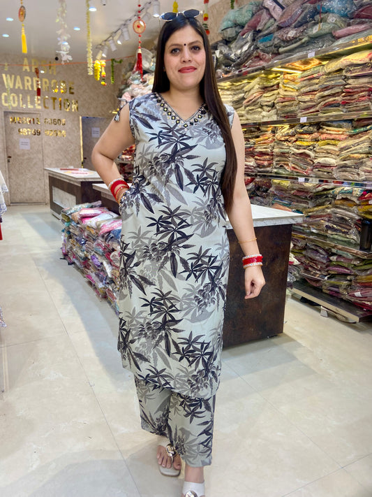 GREY PURE MALL COTTON POCKET DESIGN CORDSET(DESIGN NO-3)