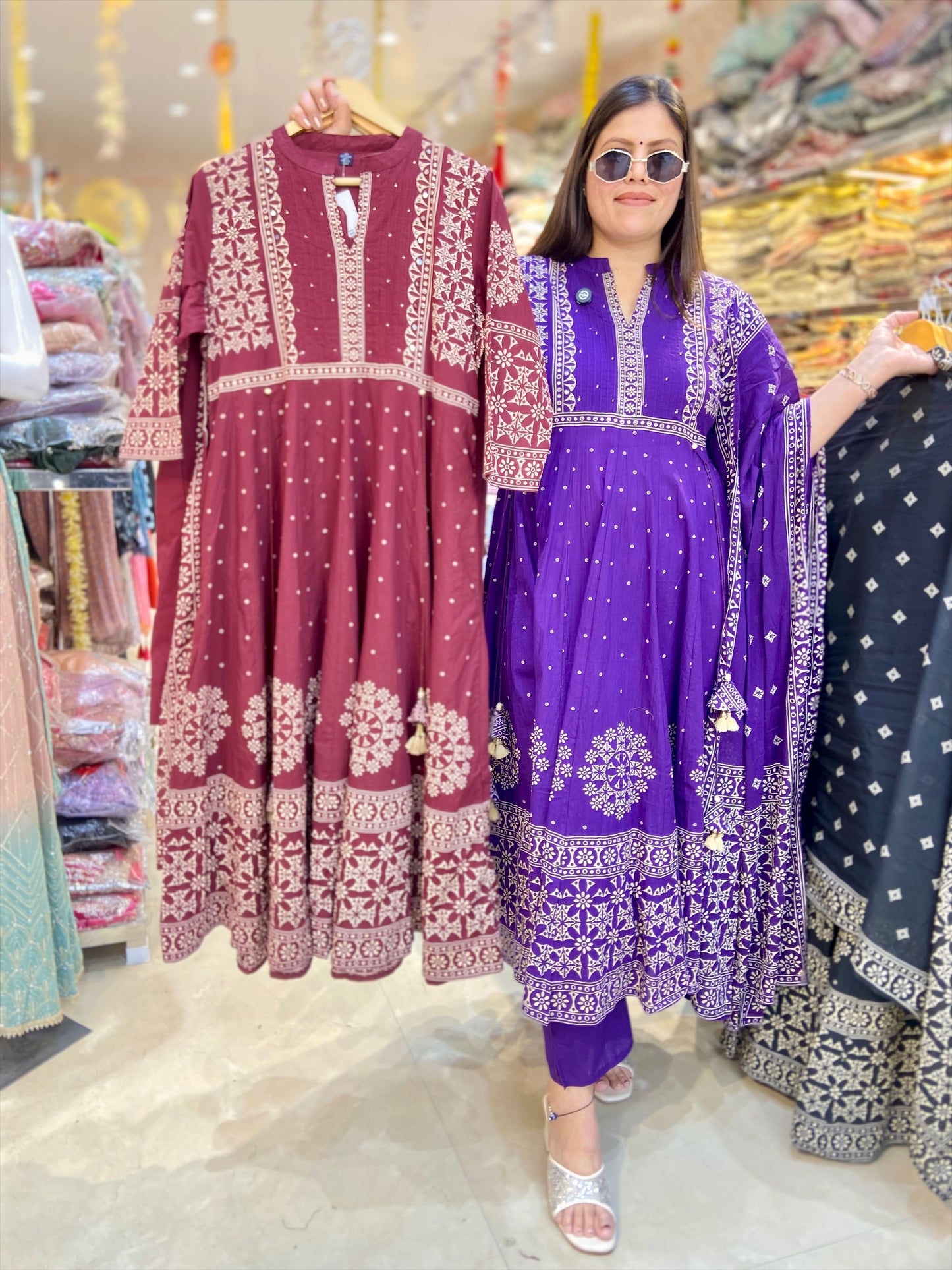 PURE COTTON FULL FLAIR ANARKALI