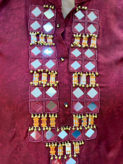 PURE COTTON ORIGNAL ORIGNAL MIRROR WORK CORDSET