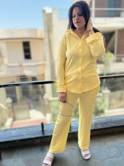 PLAIN CRUSHED COTTON CORD SET (CORD 007)