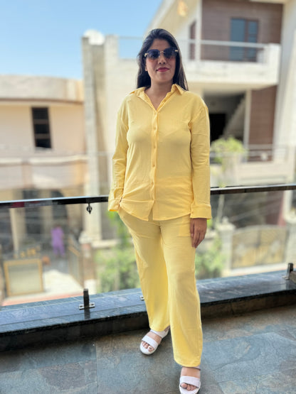 PLAIN CRUSHED COTTON CORD SET (CORD 007)