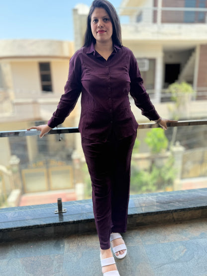 PLAIN CRUSHED COTTON CORD SET (CORD 007)