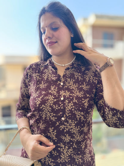 Flower Printed Cord Set (Cord 004)