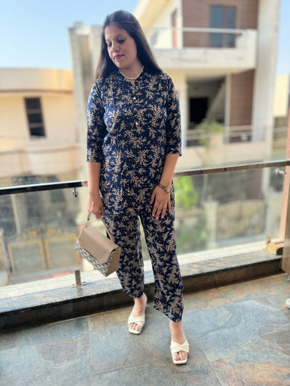 Flower Printed Cord Set (Cord 004)