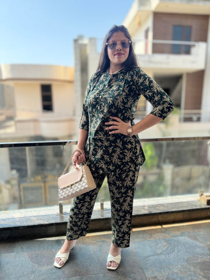 Flower Printed Cord Set (Cord 004)