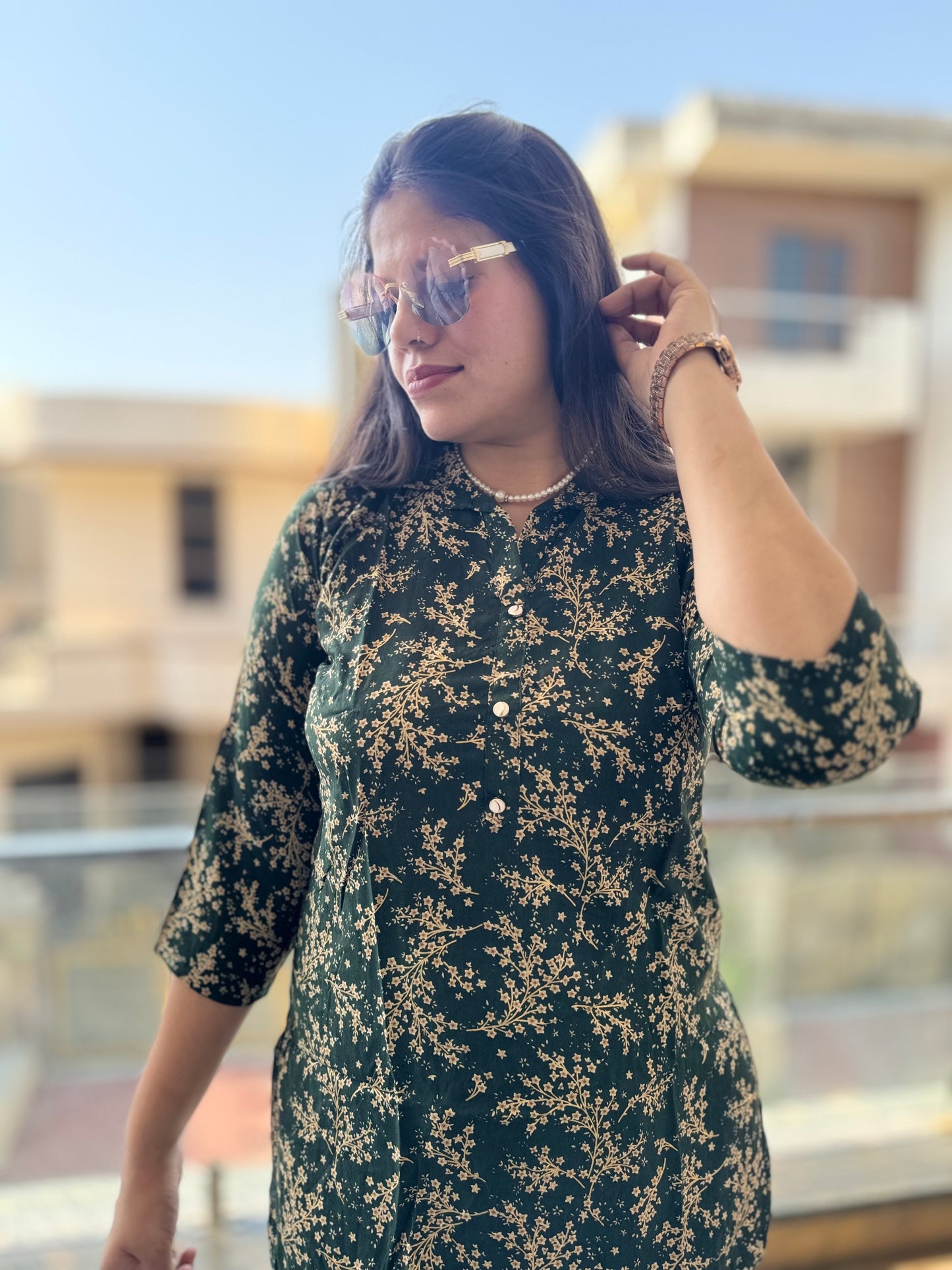 Flower Printed Cord Set (Cord 004)