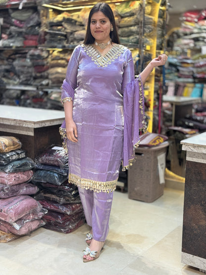 BEAUTIFUL DESIGNER ORIGNAL MIRROR WORK 3PC SUIT