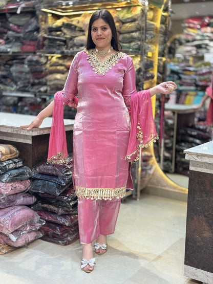 BEAUTIFUL DESIGNER ORIGNAL MIRROR WORK 3PC SUIT