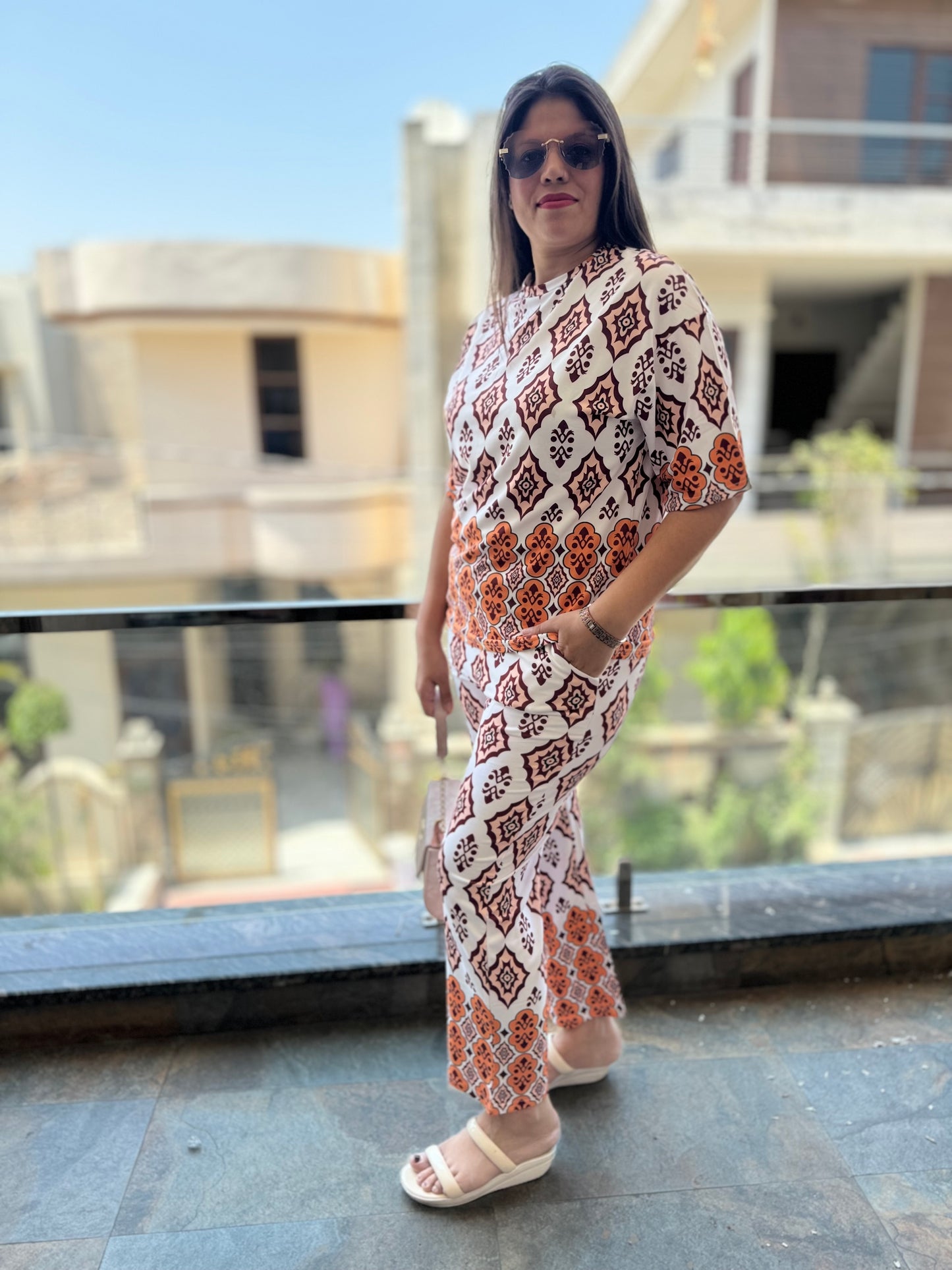 Bandhani Print Cordset