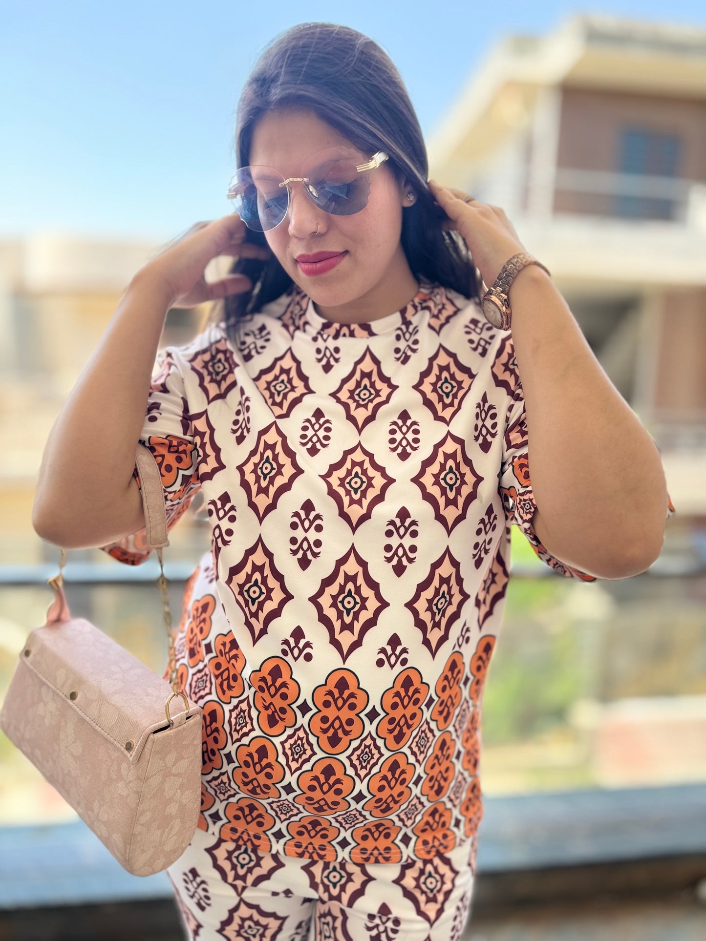 Bandhani Print Cordset