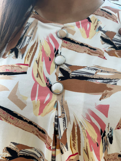 Abstract Print Top