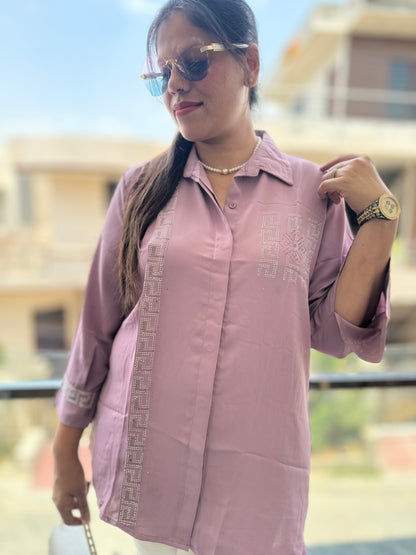 IndiPehnawa Trendy Sirvoski Shirt