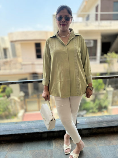 IndiPehnawa Trendy Sirvoski Shirt