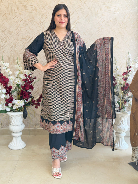 PURE COTTON BEAUTIFUL NECK DESIGN SUITS