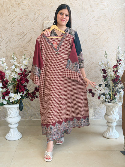 PURE COTTON BEAUTIFUL NECK DESIGN SUITS