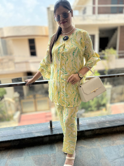 IndiPehnawa Two Piece Loose Fit Cordset