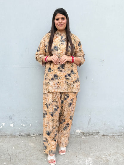 BEAUTIFUL PRINTS SHIRT WITH FARSHI SALWAR