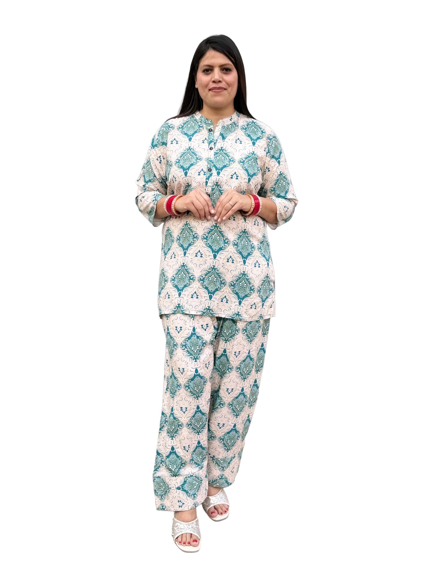BEAUTIFUL PRINTS SHIRT WITH FARSHI SALWAR